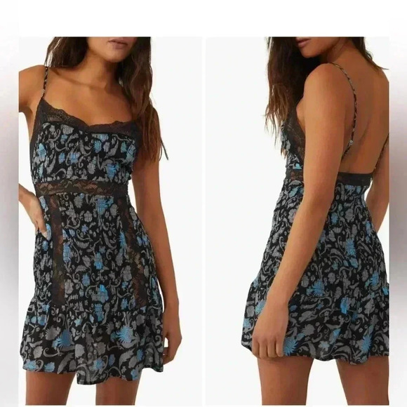 Free People Other - Free People Last Night Mini Slip Dress